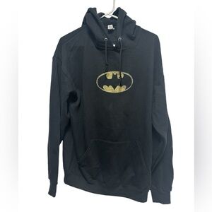 NWOT Batman Hooded Sweatshirt Black Size L